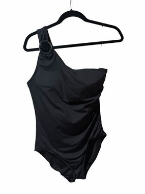 NWOT— Michael Kors One Shoulder Underwire One Piece Swimsuit— size 14